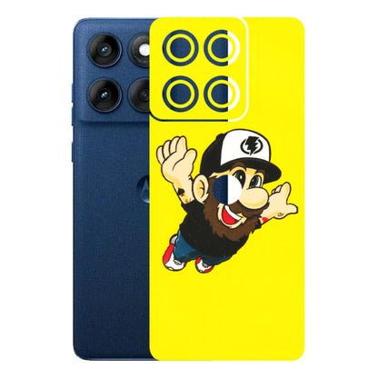 Motorola Phone Skins (All Models) - Flying Beardo - 3D Embossed Finish (L-60) Motorola Edge 60