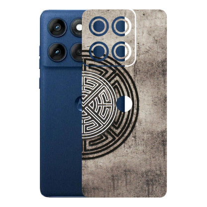 Motorola Phone Skins (All Models) - Mysterious Circular Design - 3D Embossed Finish (L-63) Motorola Edge 60
