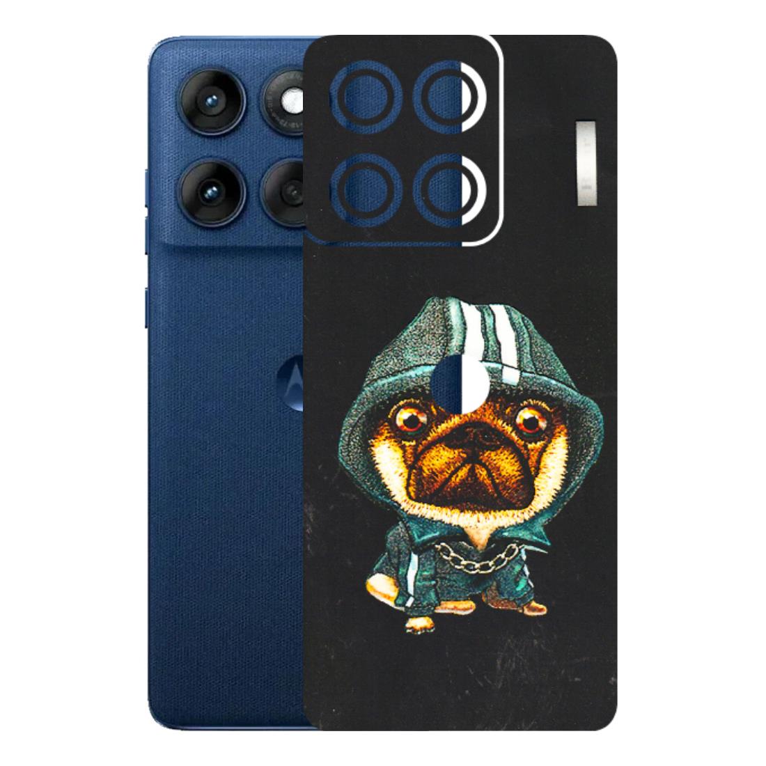 Motorola Phone Skins (All Models) - Puppy N Hoodie - 3D Embossed Finish (L-90) Motorola Edge 60