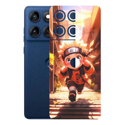Motorola Phone Skins (All Models) - Naruto Cute Toon Running - Matte Finish (M-04) Motorola Edge 60