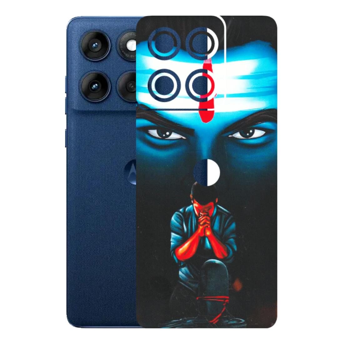Motorola Phone Skins (All Models) - Mahakal Bhakt - Matte Finish (M-112) Motorola Edge 60