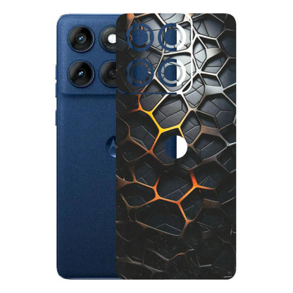 Motorola Phone Skins (All Models) - New Abstract Graphite Tiles - Matte Finish (M-130) Motorola Edge 60