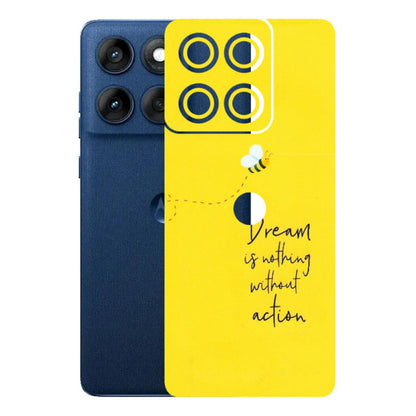 Motorola Phone Skins (All Models) - Dream Is Nothing Without Action - Matte Finish (M-138) Motorola Edge 60