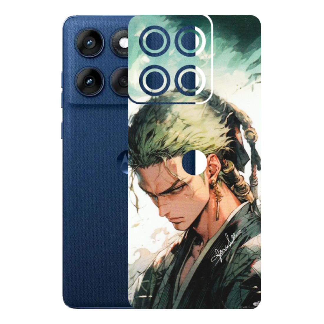 Motorola Phone Skins (All Models) - New Roronoa Zoro One Picece Anime - Matte Finish (M-140) Motorola Edge 60