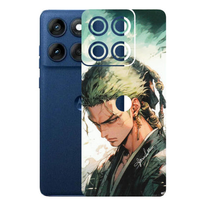 Motorola Phone Skins (All Models) - New Roronoa Zoro One Picece Anime - Matte Finish (M-140) Motorola Edge 60
