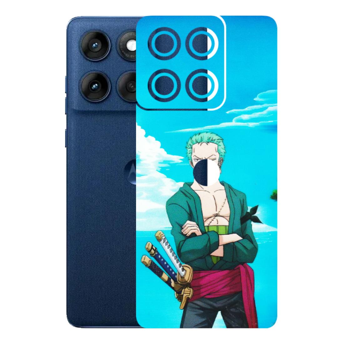 Motorola Phone Skins (All Models) - Cool Swordman Zoro Anime - Matte Finish (M-143) Motorola Edge 60