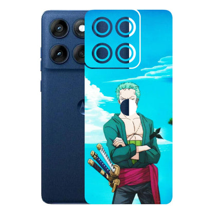 Motorola Phone Skins (All Models) - Cool Swordman Zoro Anime - Matte Finish (M-143) Motorola Edge 60