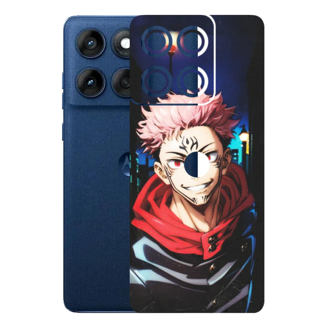 Motorola Phone Skins (All Models) - Yuji Itadori Funny Face Anime - Matte Finish (M-152) Motorola Edge 60