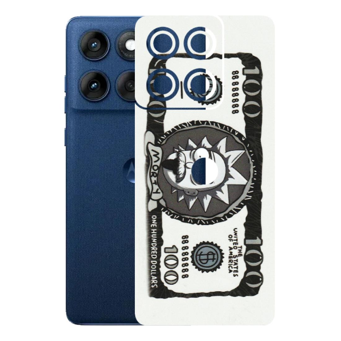Motorola Phone Skins (All Models) - Rick And Morty Hundred Dollar Anime - Matte Finish (M-161) Motorola Edge 60