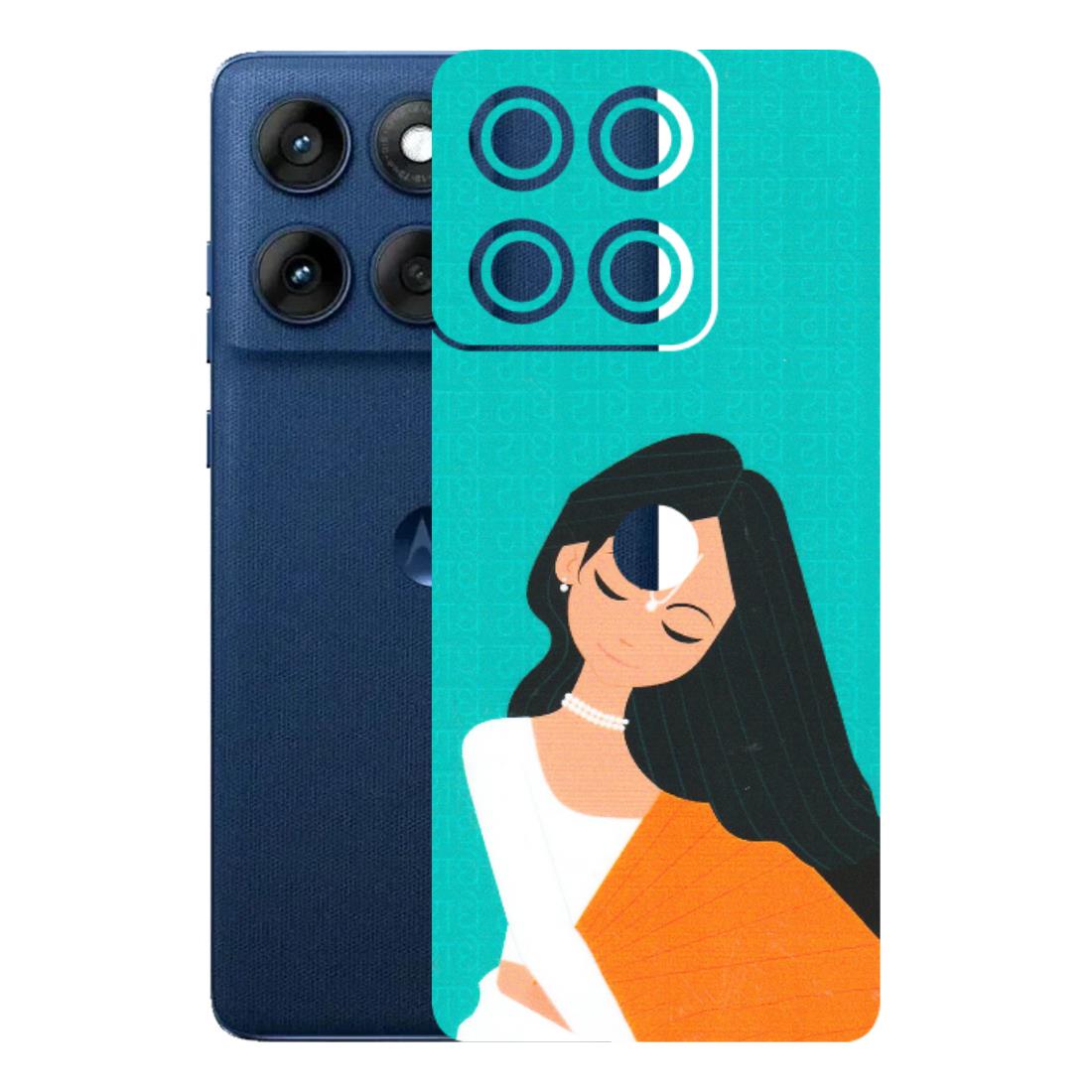 Motorola Phone Skins (All Models) - Radhe Radhe With Hindu Symbol - Matte Finish (M-164) Motorola Edge 60