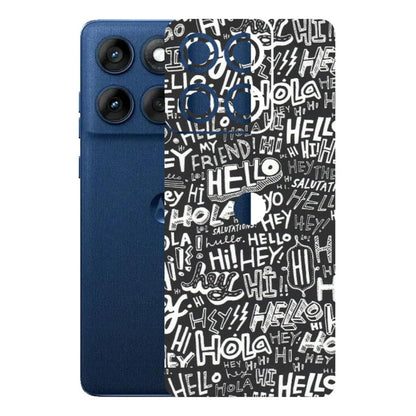 Motorola Phone Skins (All Models) - Hi Hello Doodles - Matte Finish (M-25) Motorola Edge 60