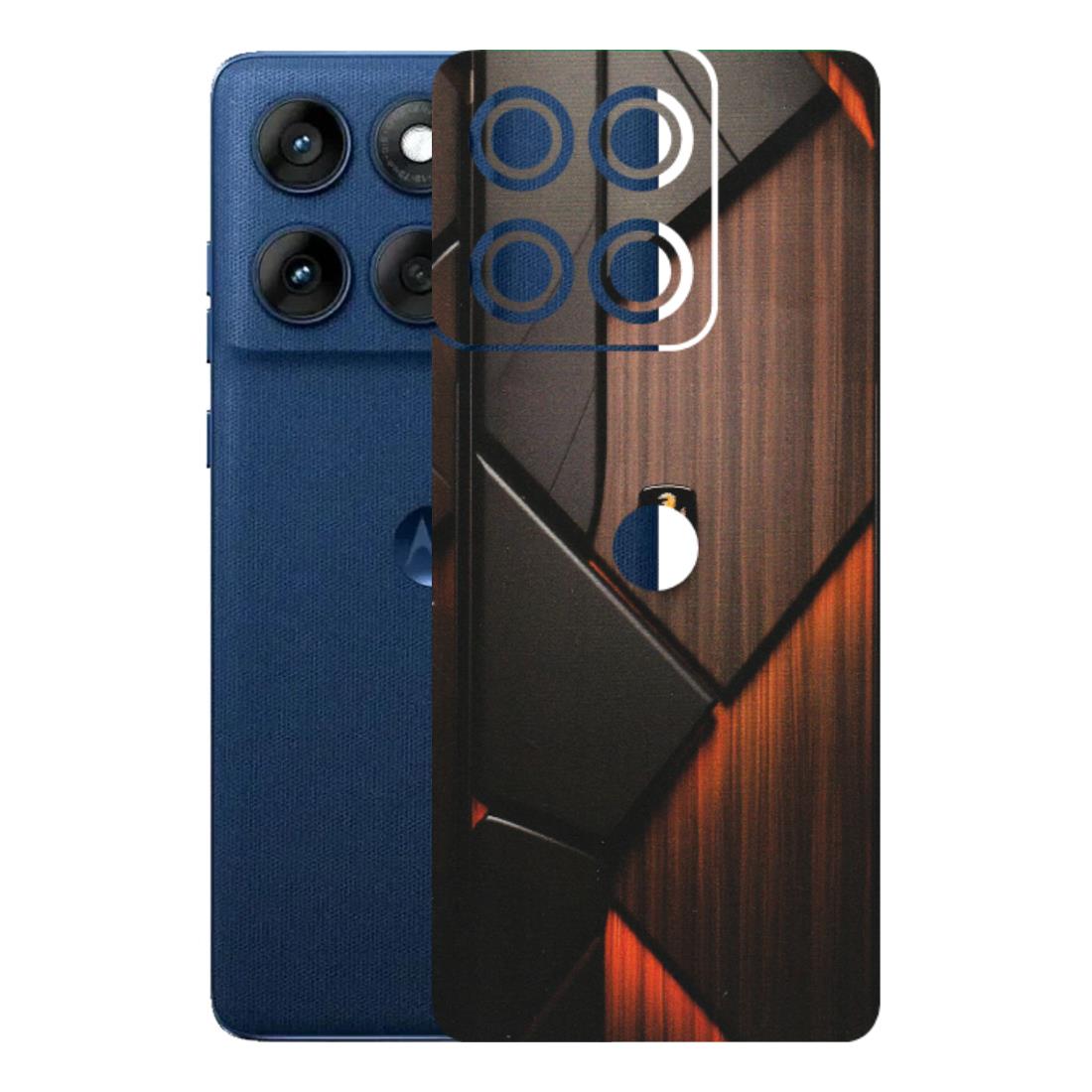 Motorola Phone Skins (All Models) - Lambo Beauty Wood Pattern Sober - Matte Finish (M-51) Motorola Edge 60