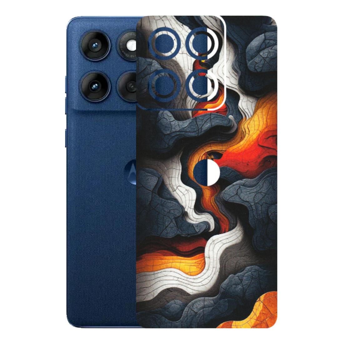 Motorola Phone Skins (All Models) - Abstract Volcanic Layers - Matte Finish (M-52) Motorola Edge 60