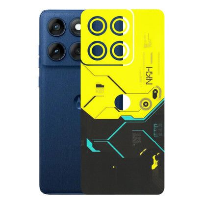 Motorola Phone Skins (All Models) - Black Yellow Technica - Matte Finish (M-53) Motorola Edge 60