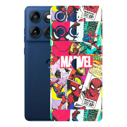 Motorola Phone Skins (All Models) - Marvel Comic Spiderman Grafitti - Matte Finish (M-72) Motorola Edge 60