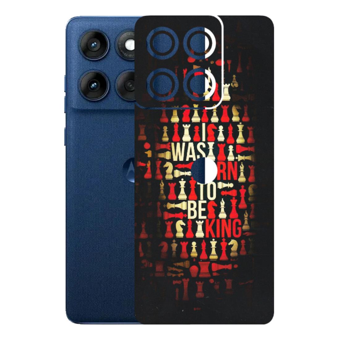 Motorola Phone Skins (All Models) - Born To Be King - Matte Finish (M-73) Motorola Edge 60