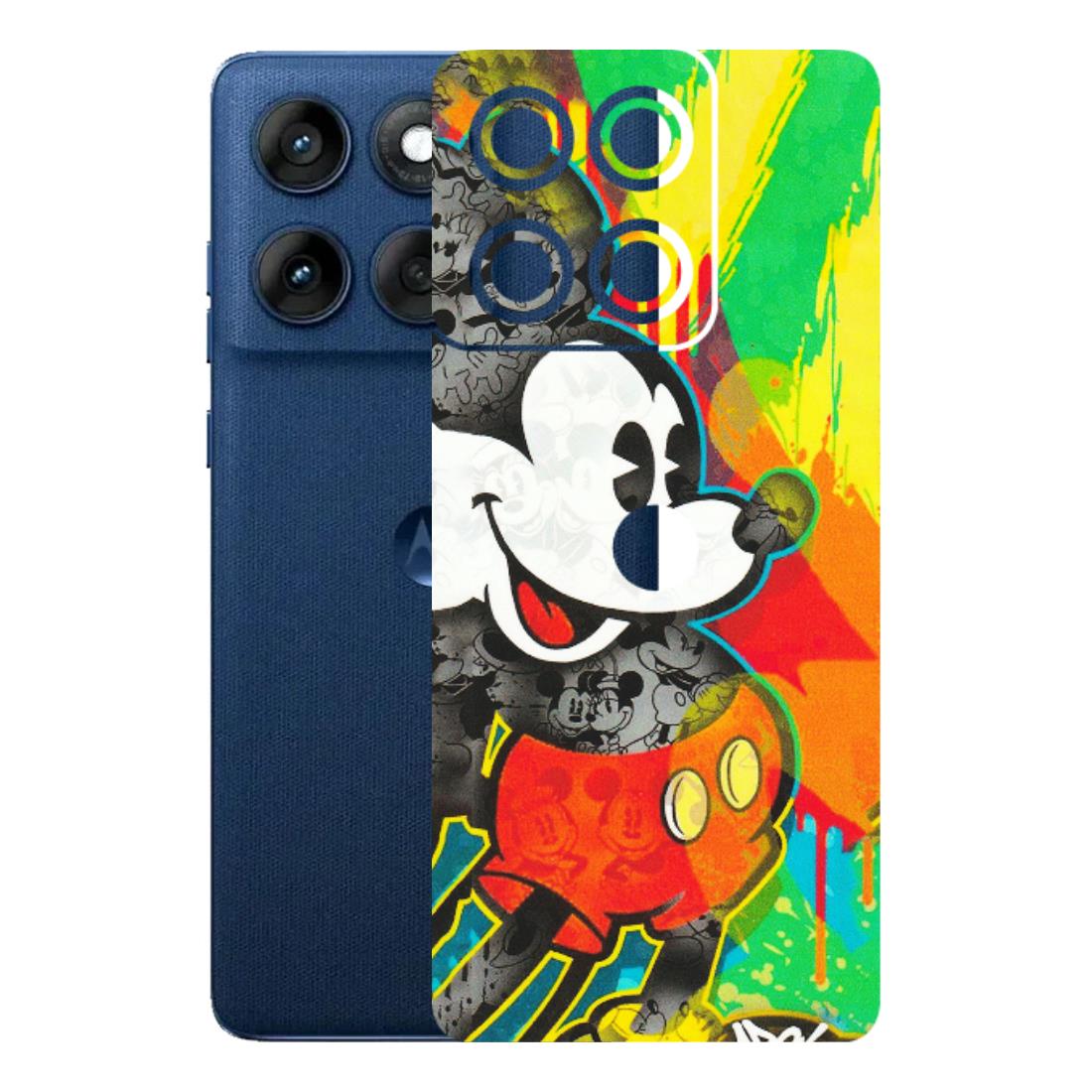 Motorola Phone Skins (All Models) - Multiple Mickey With Colourful Texture - Matte Finish (M-84) Motorola Edge 60