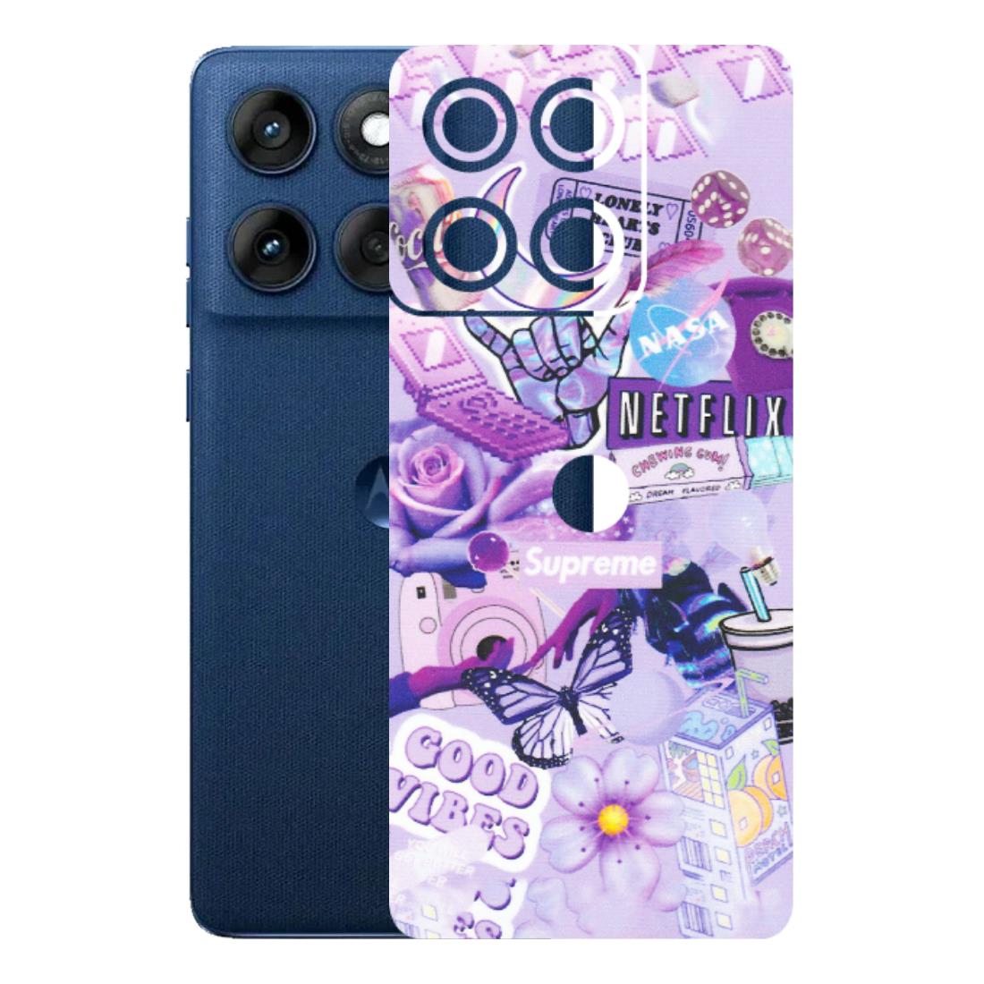 Motorola Phone Skins (All Models) - Supreme Purple Magic - Matte Finish (M-88) Motorola Edge 60
