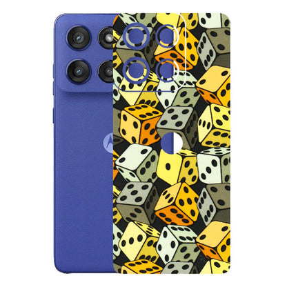 Motorola Phone Skins (All Models) - Dices Of Life - 3D Embossed Finish (L-04) Motorola Edge 60 Stylus