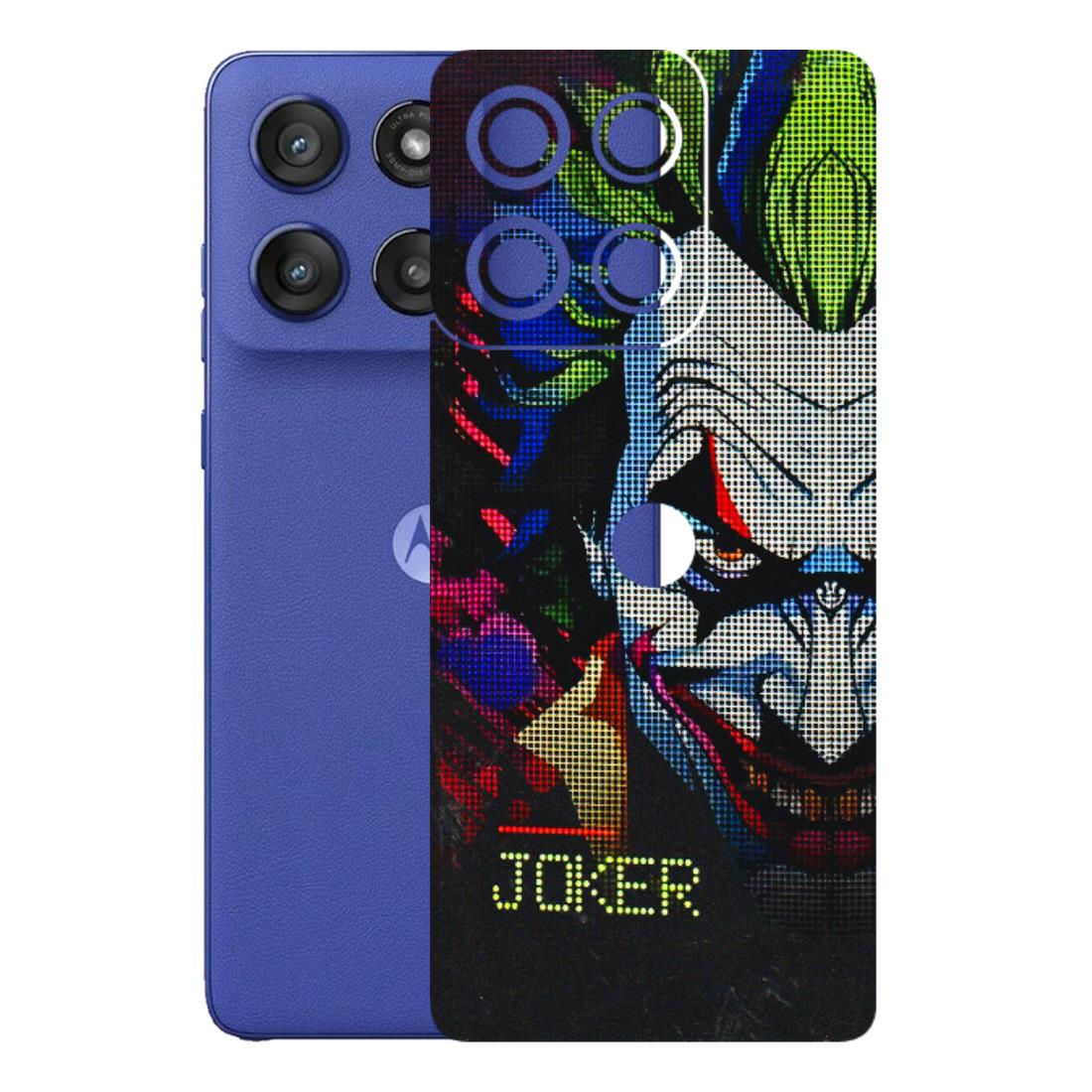 Motorola Phone Skins (All Models) - Joker Dot Matrix - 3D Embossed Finish (L-08) Motorola Edge 60 Stylus