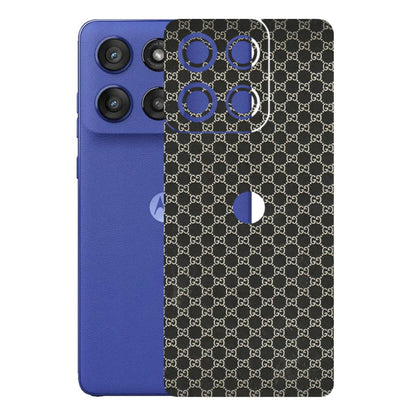 Motorola Phone Skins (All Models) - Black G Print - 3D Embossed Finish (L-109) Motorola Edge 60 Stylus