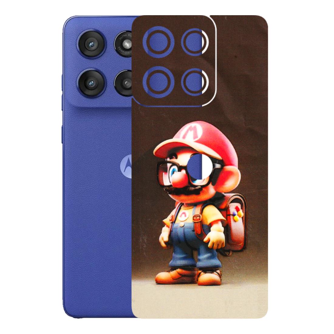 Motorola Phone Skins (All Models) - Little Mario - 3D Embossed Finish (L-119) Motorola Edge 60 Stylus