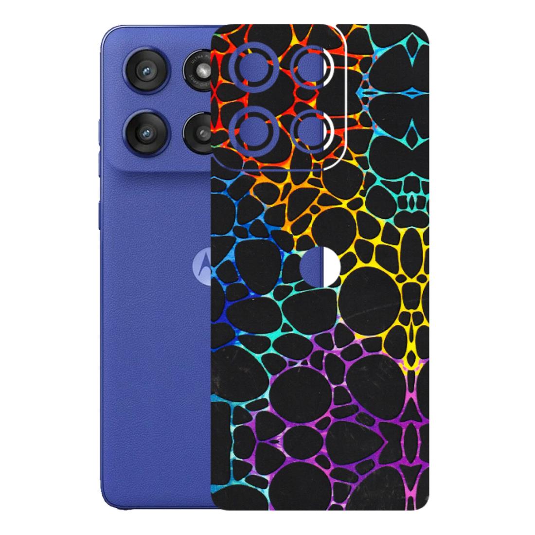 Motorola Phone Skins (All Models) - Abstract Art MultiColour - 3D Embossed Finish (L-133) Motorola Edge 60 Stylus