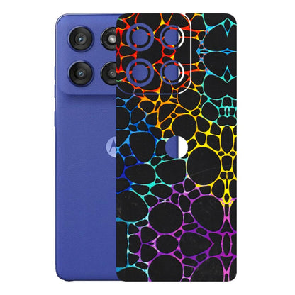 Motorola Phone Skins (All Models) - Abstract Art MultiColour - 3D Embossed Finish (L-133) Motorola Edge 60 Stylus