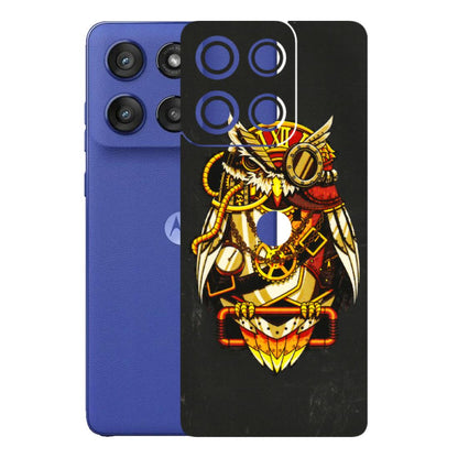 Motorola Phone Skins (All Models) - Classy Smart Owl - 3D Embossed Finish (L-144) Motorola Edge 60 Stylus