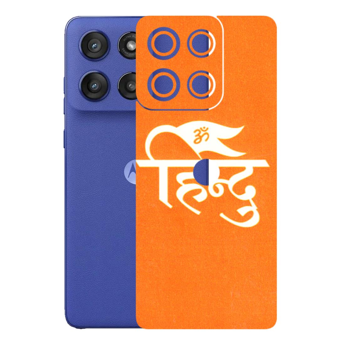 Motorola Phone Skins (All Models) - Hindu Kesari - 3D Embossed Finish (L-154) Motorola Edge 60 Stylus