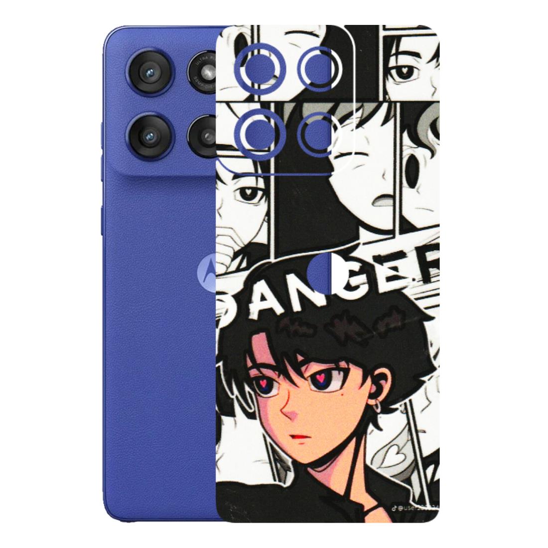 Motorola Phone Skins (All Models) - Danger Anime - 3D Embossed Finish (L-155) Motorola Edge 60 Stylus