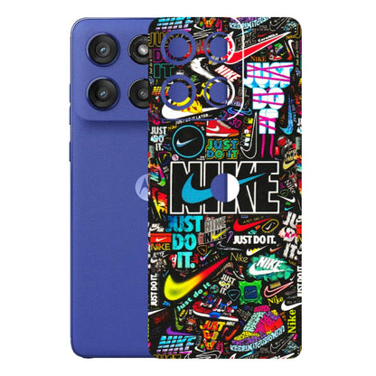 Motorola Phone Skins (All Models) - Just Do It Doodles - 3D Embossed Finish (L-166) Motorola Edge 60 Stylus