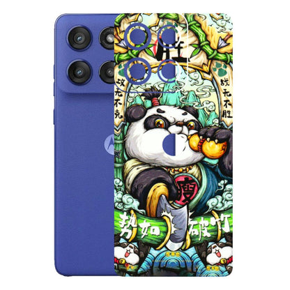 Motorola Phone Skins (All Models) - Royal Rich Panda - 3D Embossed Finish (L-170) Motorola Edge 60 Stylus