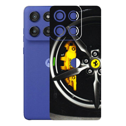 Motorola Phone Skins (All Models) - Ferrari Wheel Alloy - 3D Embossed Finish (L-173) Motorola Edge 60 Stylus