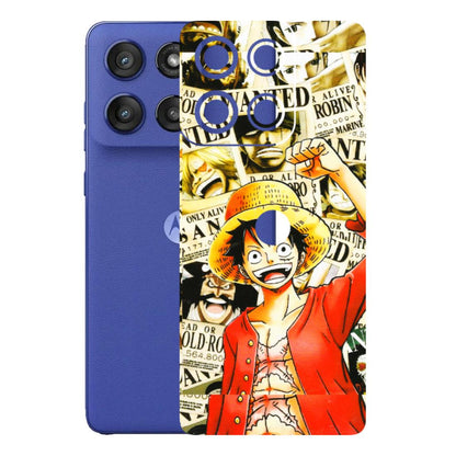 Motorola Phone Skins (All Models) - Luffy Anime - 3D Embossed Finish (L-177) Motorola Edge 60 Stylus