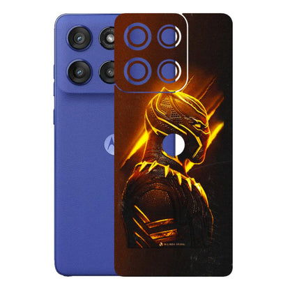 Motorola Phone Skins (All Models) - Gold Black Panther - 3D Embossed Finish (L-181) Motorola Edge 60 Stylus