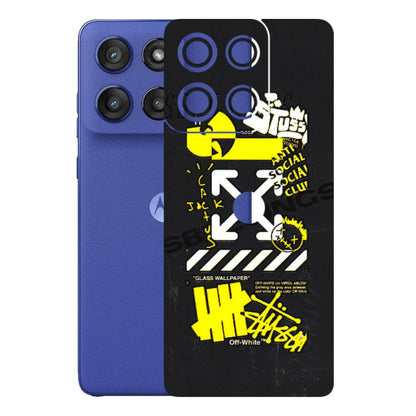 Motorola Phone Skins (All Models) - Anti Social Graffiti - 3D Embossed Finish (L-198) Motorola Edge 60 Stylus