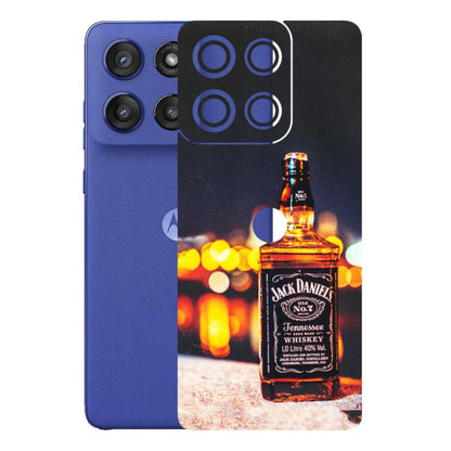 Motorola Phone Skins (All Models) - JD Whiskey Bottle - 3D Embossed Finish (L-20) Motorola Edge 60 Stylus