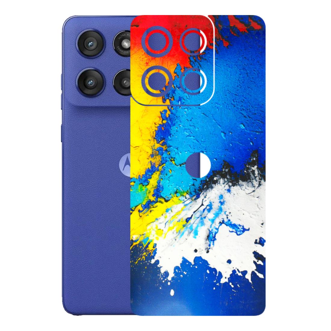 Motorola Phone Skins (All Models) - Acrylic Paint Spill - 3D Embossed Finish (L-229) Motorola Edge 60 Stylus