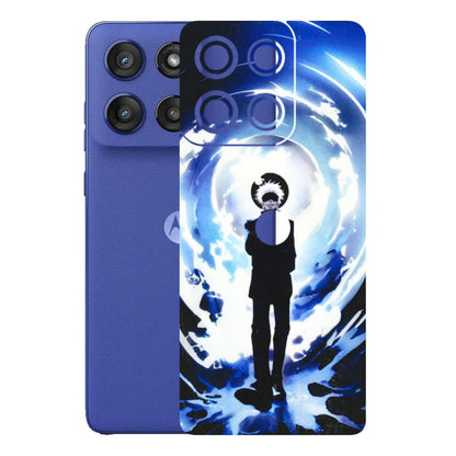 Motorola Phone Skins (All Models) - Satoru Gojo Dark Blue - 3D Embossed Finish (L-235) Motorola Edge 60 Stylus