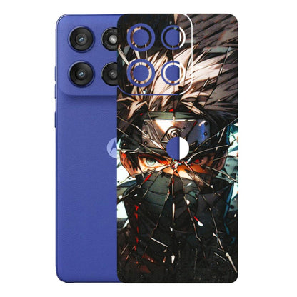 Motorola Phone Skins (All Models) - Kakashi Shattered Glass Effect - 3D Embossed Finish (L-237) Motorola Edge 60 Stylus