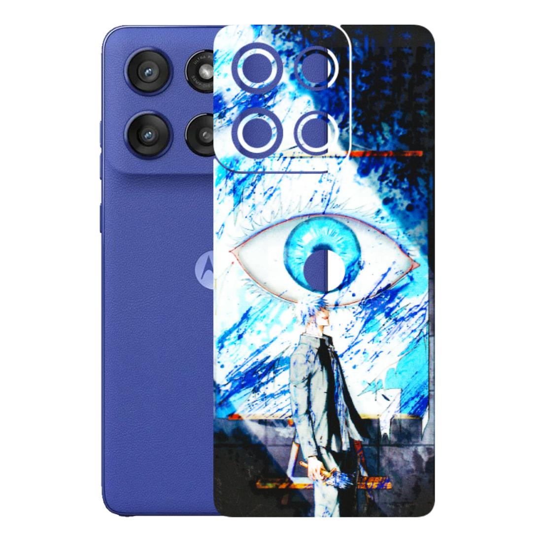 Motorola Phone Skins (All Models) - Gojo Satoru evil eye - 3D Embossed Finish (L-239) Motorola Edge 60 Stylus