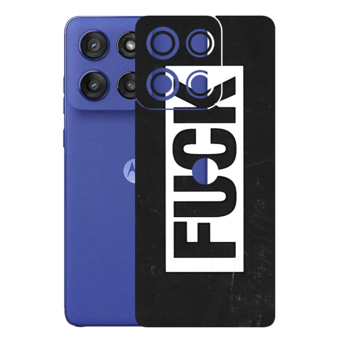 Motorola Phone Skins (All Models) - The F Word - 3D Embossed Finish (L-255) Motorola Edge 60 Stylus