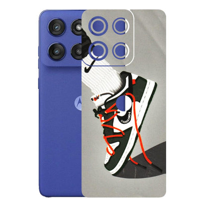 Motorola Phone Skins (All Models) - New Grey Sneaker - 3D Embossed Finish (L-261) Motorola Edge 60 Stylus