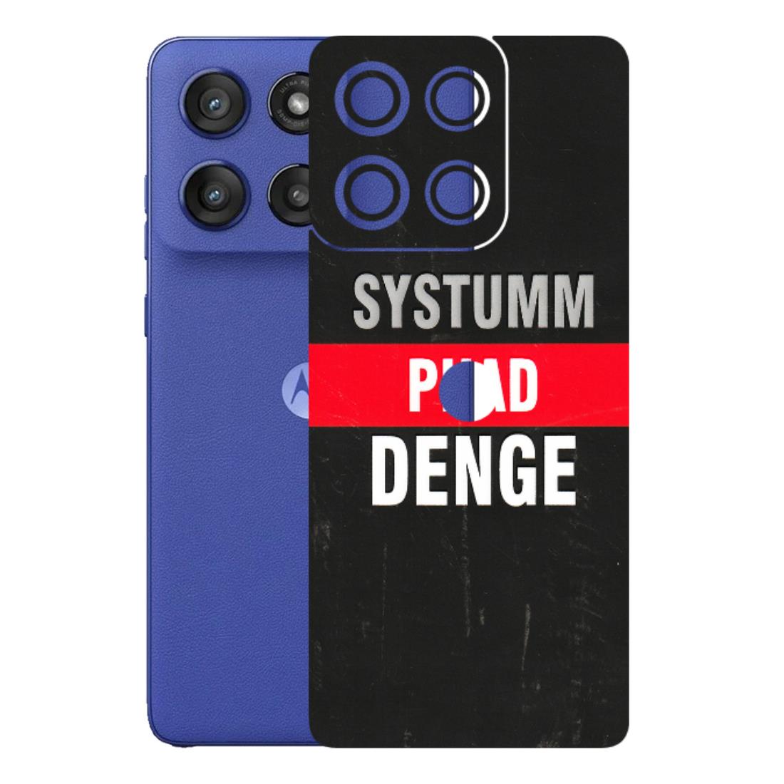 Motorola Phone Skins (All Models) - Systumm Phad Denge - 3D Embossed Finish (L-278) Motorola Edge 60 Stylus