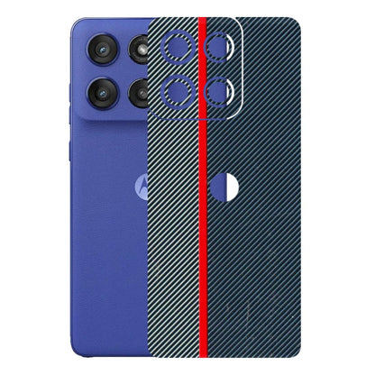 Motorola Phone Skins (All Models) - Blue Sober Lines - 3D Embossed Finish (L-305) Motorola Edge 60 Stylus