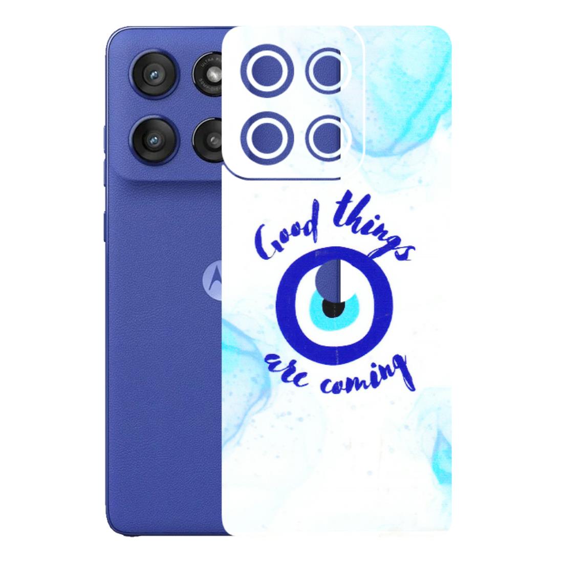 Motorola Phone Skins (All Models) - Evil Eye Good Things Are Coming - 3D Embossed Finish (L-322) Motorola Edge 60 Stylus