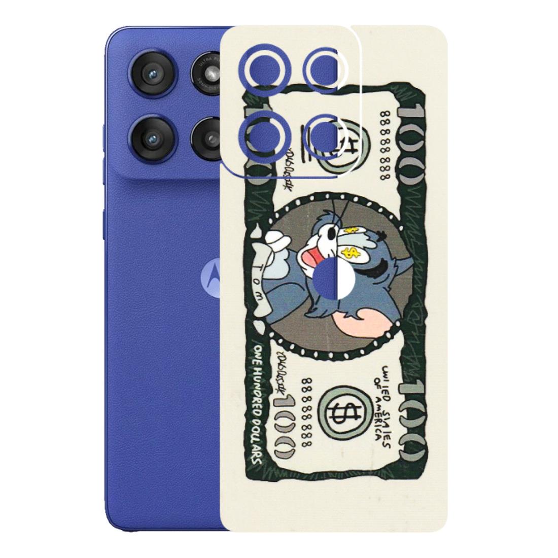 Motorola Phone Skins (All Models) - Tom Hundred Dollar - 3D Embossed Finish (L-324) Motorola Edge 60 Stylus