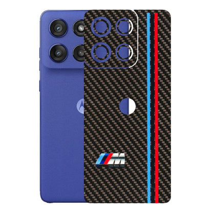 Motorola Phone Skins (All Models) - BM Carbon Fiber Feels - 3D Embossed Finish (L-38) Motorola Edge 60 Stylus