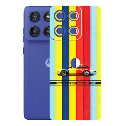 Motorola Phone Skins (All Models) - Multicolour Porche - 3D Embossed Finish (L-39) Motorola Edge 60 Stylus